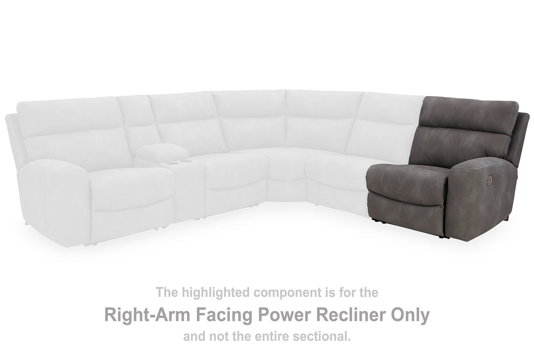 Next-Gen DuraPella Power Reclining Sectional Loveseat with Console - World Furniture Gallery (Newark, CA)