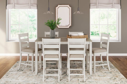 Skempton Counter Height Dining Table and Bar Stools (Set of 7) - World Furniture Gallery (Newark, CA)