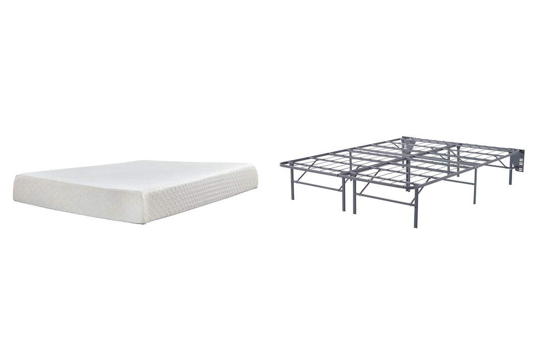 10 Inch Chime Memory Foam Mattress Set - World Furniture Gallery (Newark, CA)