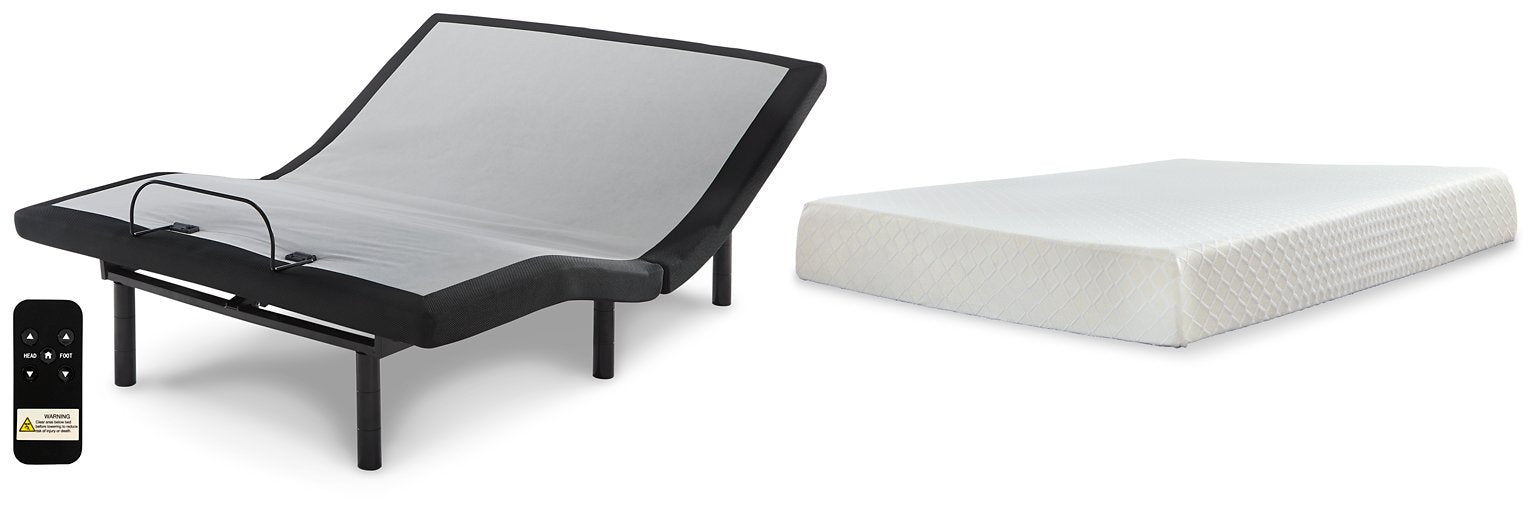 10 Inch Chime Memory Foam Mattress Set - World Furniture Gallery (Newark, CA)