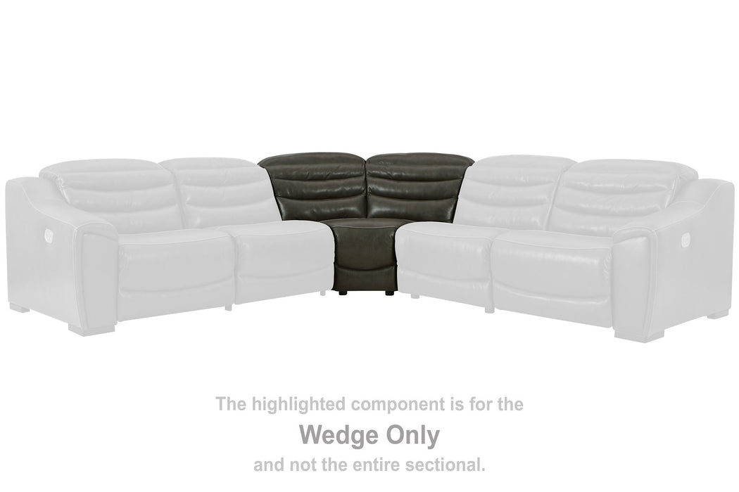 Center Line Power Reclining Sectional - World Furniture Gallery (Newark, CA)