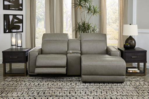 Correze Power Reclining Sectional with Chaise - World Furniture Gallery (Newark, CA)