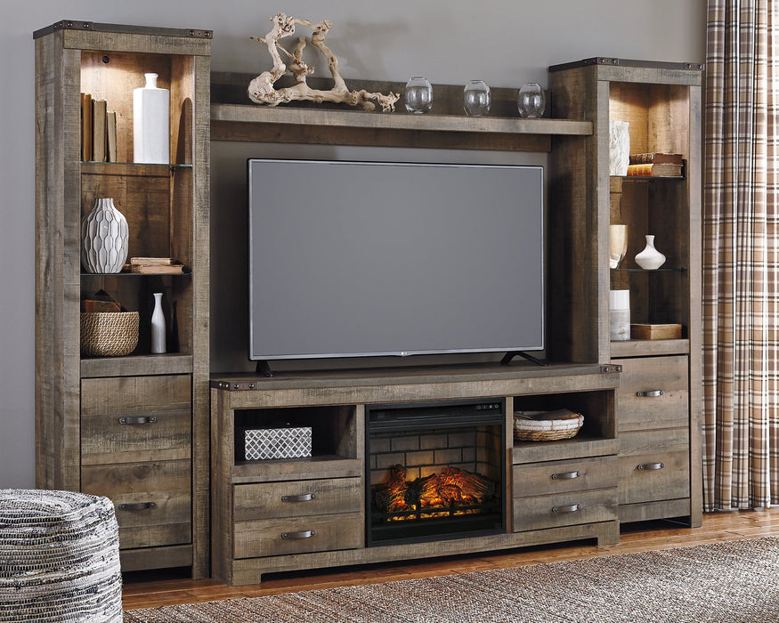 Trinell 4-Piece Entertainment Center with Electric Fireplace - World Furniture Gallery (Newark, CA)