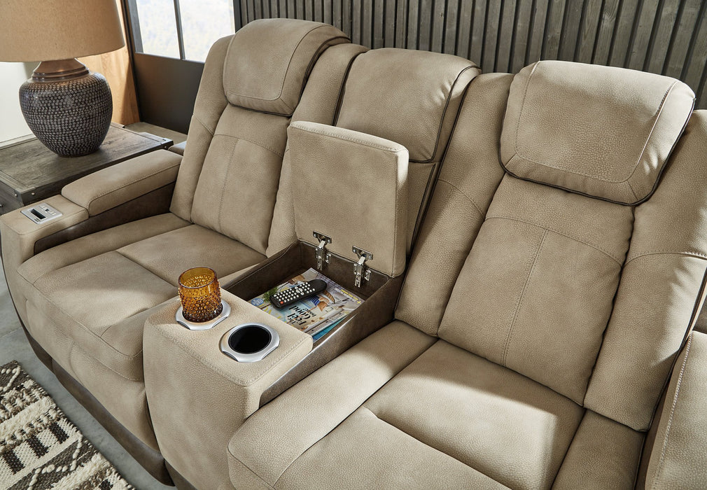 Next-Gen DuraPella Power Reclining Loveseat with Console - World Furniture Gallery (Newark, CA)
