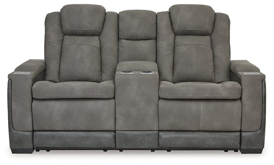 Next-Gen DuraPella Power Reclining Loveseat with Console - World Furniture Gallery (Newark, CA)