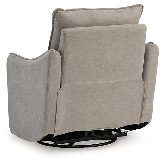 McBurg Swivel Power Recliner - World Furniture Gallery (Newark, CA)
