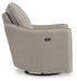 McBurg Swivel Power Recliner - World Furniture Gallery (Newark, CA)
