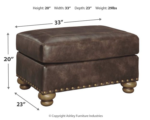 Nicorvo Ottoman - World Furniture Gallery (Newark, CA)