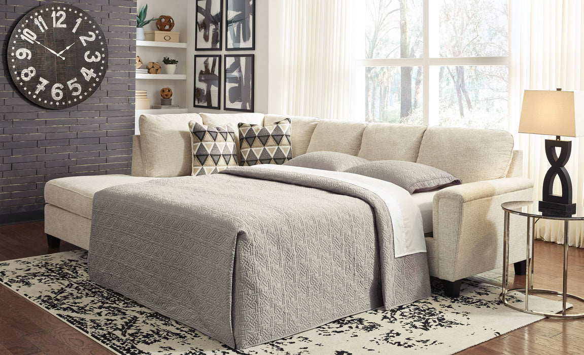 Abinger 2-Piece Sleeper Sectional with Chaise - World Furniture Gallery (Newark, CA)