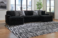 Midnight-Madness Sectional with Chaise - World Furniture Gallery (Newark, CA)