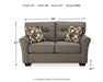 Tibbee Loveseat - World Furniture Gallery (Newark, CA)