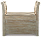 Fossil Ridge Accent Bench - World Furniture Gallery (Newark, CA)