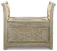 Fossil Ridge Accent Bench - World Furniture Gallery (Newark, CA)