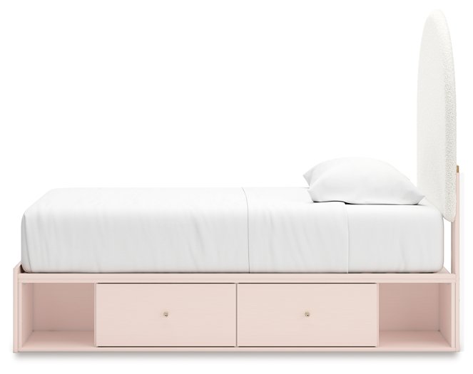 Wistenpine Upholstered Bed with Storage - World Furniture Gallery (Newark, CA)