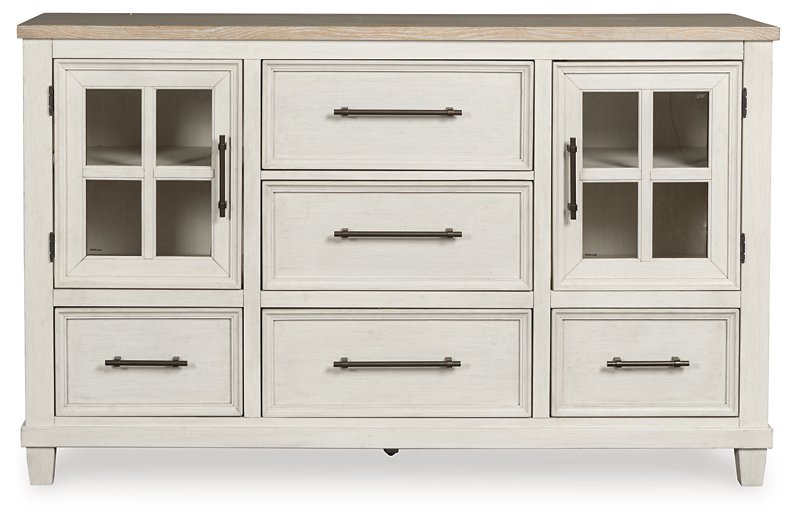 Shaybrock Dresser and Mirror - World Furniture Gallery (Newark, CA)