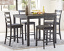 Bridson Counter Height Dining Table and Bar Stools (Set of 5) - World Furniture Gallery (Newark, CA)