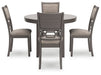 Wrenning Dining Table and 4 Chairs (Set of 5) - World Furniture Gallery (Newark, CA)