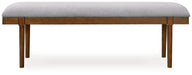 Lyncott 59" Upholstered Dining Bench - World Furniture Gallery (Newark, CA)