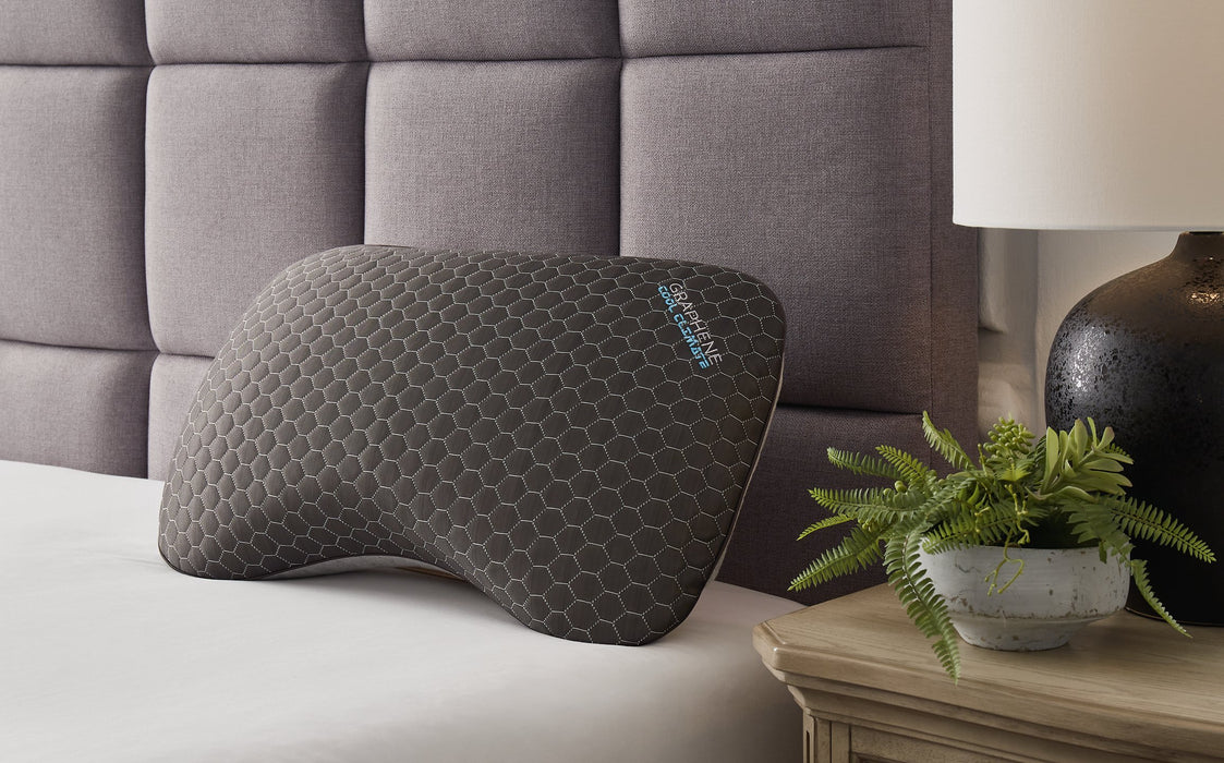 Zephyr 2.0 Graphene Curve Pillow (6/Case) - World Furniture Gallery (Newark, CA)