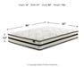 Chime 10 Inch Hybrid Mattress Set - World Furniture Gallery (Newark, CA)