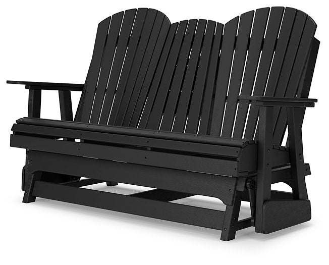 Hyland wave Outdoor Glider Loveseat - World Furniture Gallery (Newark, CA)