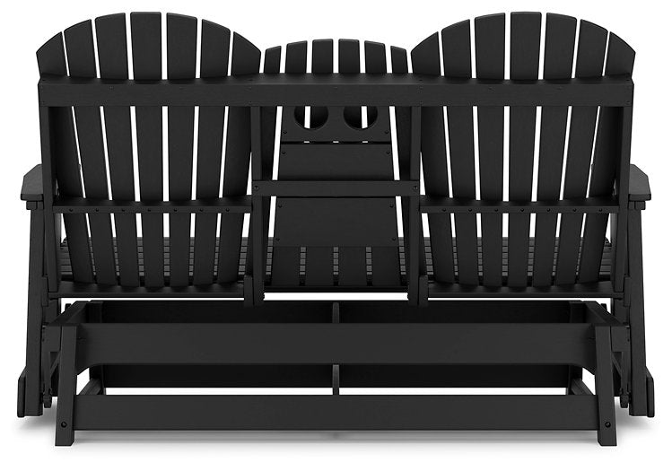Hyland wave Outdoor Glider Loveseat - World Furniture Gallery (Newark, CA)