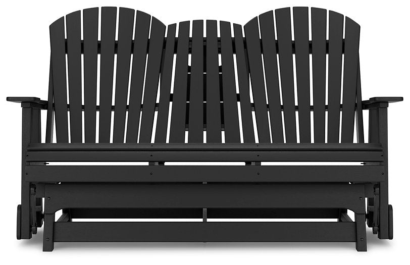 Hyland wave Outdoor Glider Loveseat - World Furniture Gallery (Newark, CA)