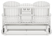 Hyland wave Outdoor Glider Loveseat - World Furniture Gallery (Newark, CA)