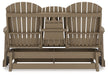Hyland wave Outdoor Glider Loveseat - World Furniture Gallery (Newark, CA)