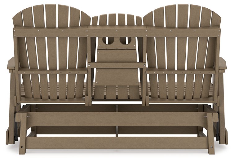 Hyland wave Outdoor Glider Loveseat - World Furniture Gallery (Newark, CA)