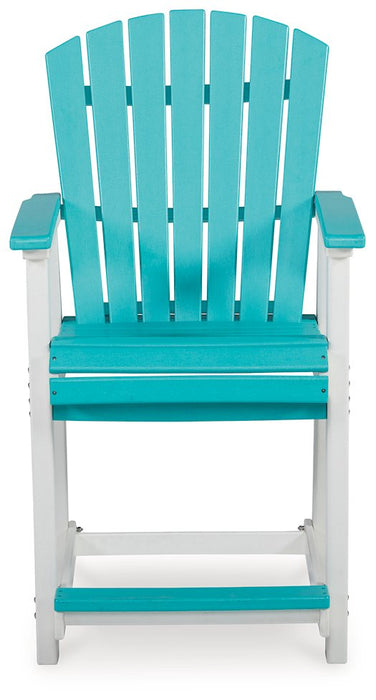 Eisely Outdoor Counter Height Bar Stool (Set of 2) - World Furniture Gallery (Newark, CA)