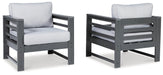 Amora Outdoor Lounge Chair with Cushion (Set of 2) image