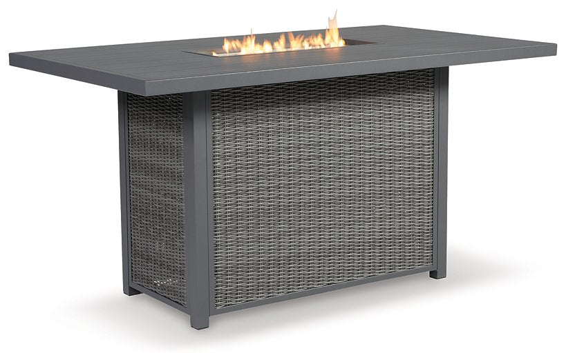 Palazzo Outdoor Bar Table with Fire Pit - World Furniture Gallery (Newark, CA)