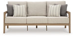 Hallow Creek Outdoor Sofa with Cushion - World Furniture Gallery (Newark, CA)