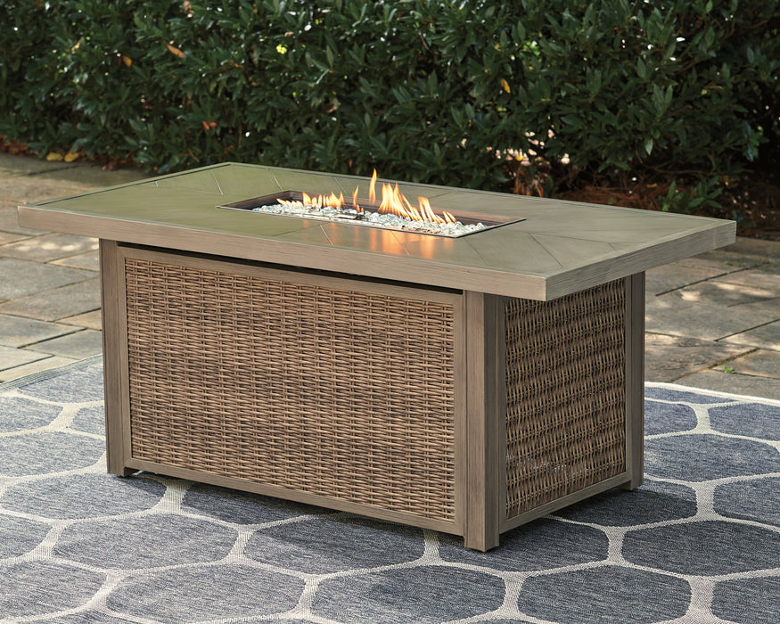Beachcroft Outdoor Fire Pit Table - World Furniture Gallery (Newark, CA)