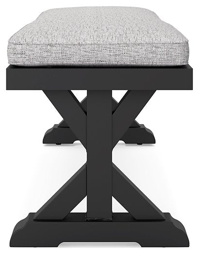Beachcroft Outdoor Bench with Cushion - World Furniture Gallery (Newark, CA)