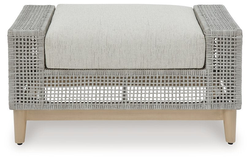 Seton Creek Outdoor Ottoman with Cushion - World Furniture Gallery (Newark, CA)