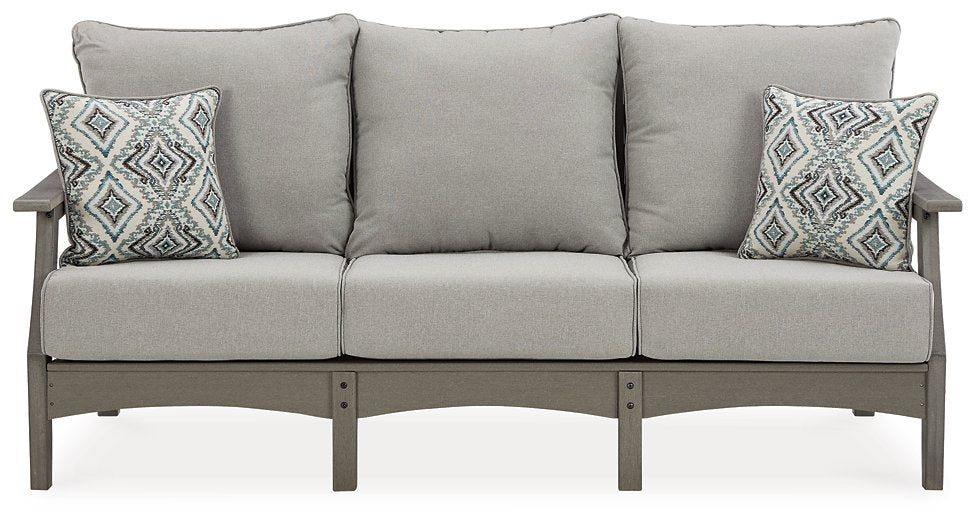 Visola Outdoor Sofa with Cushion - World Furniture Gallery (Newark, CA)