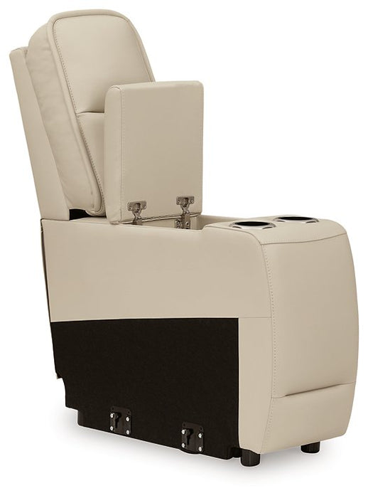 Double Deal Power Reclining Loveseat Sectional with Console - World Furniture Gallery (Newark, CA)