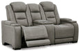 The Man-Den Power Reclining Loveseat with Console - World Furniture Gallery (Newark, CA)